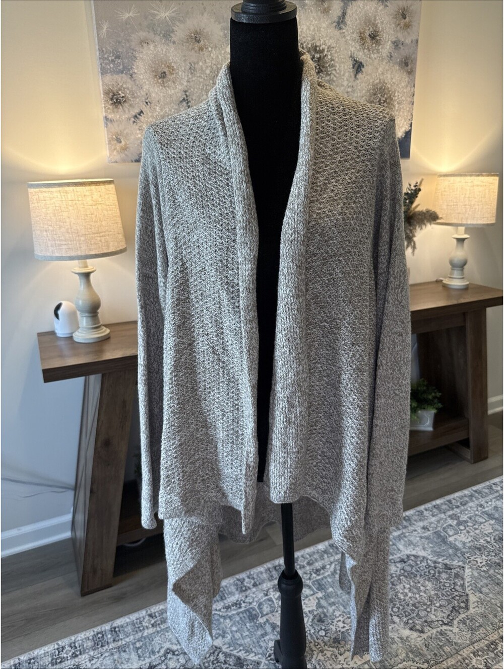 New York And Company Cardigan Beige Ling Sleeve Sweater XL